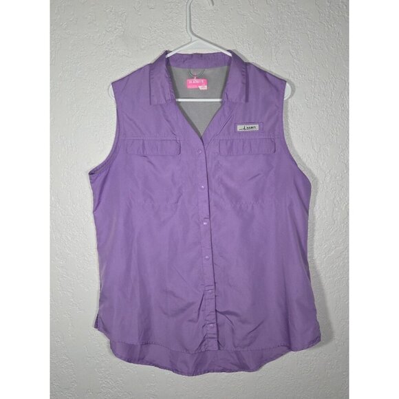 Habit Purple Ladies Purple Sleeveless Shirt Solar Protection Size Large - Picture 1 of 5